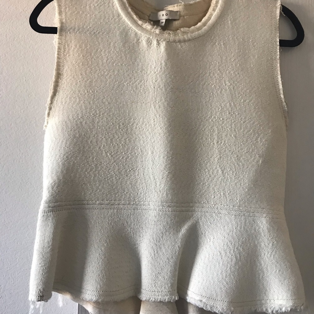 IRO Sleeveless Peplum Top